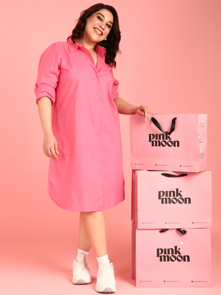 Cotton Poplin Shirt Dress