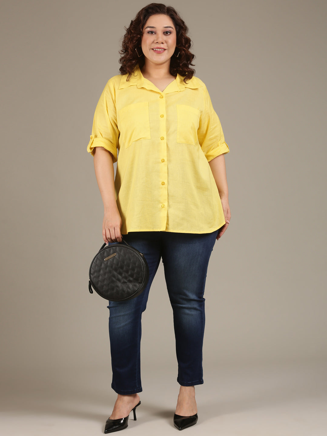Yellow Button Down Shirt