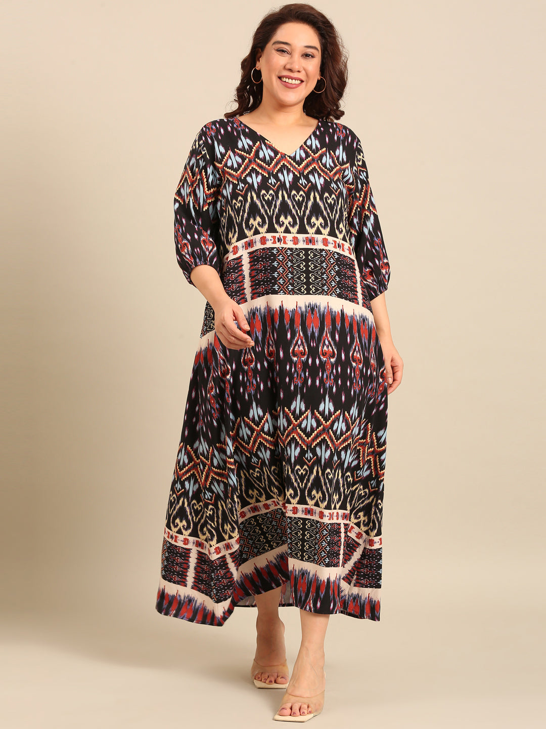 Bohemian Print Maxi Dress