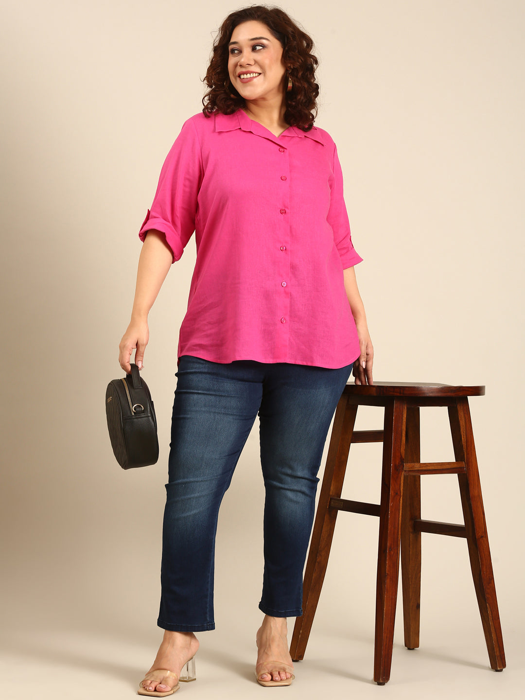 Pink Linen Shirt