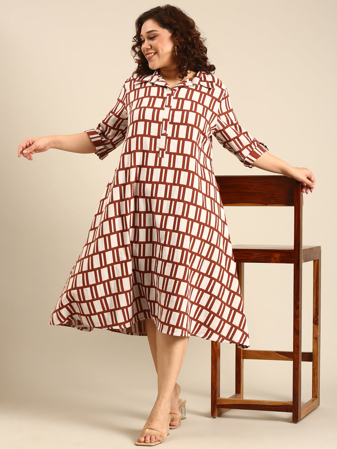 Cotton A-Line Dress