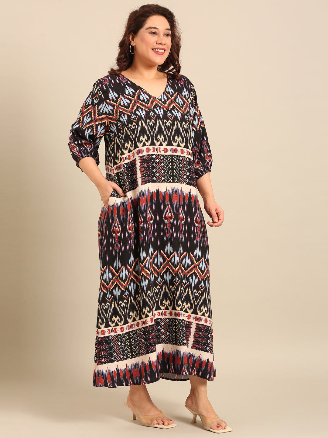 Bohemian Print Maxi Dress