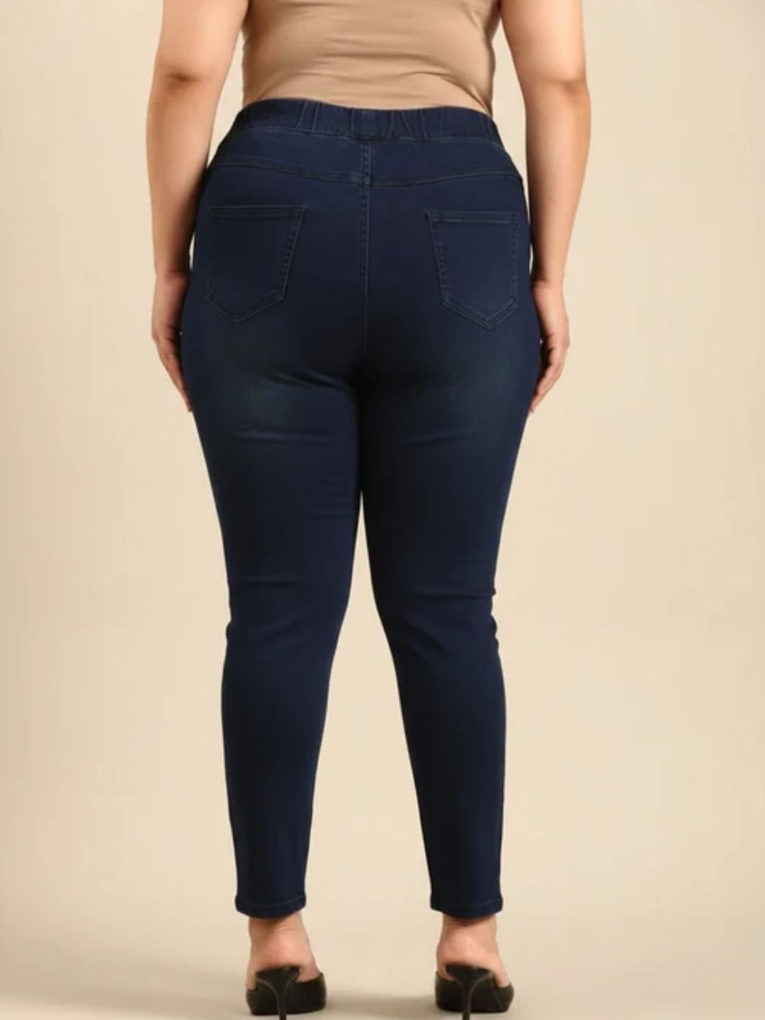 Solid Indigo Straight Fit Jeans