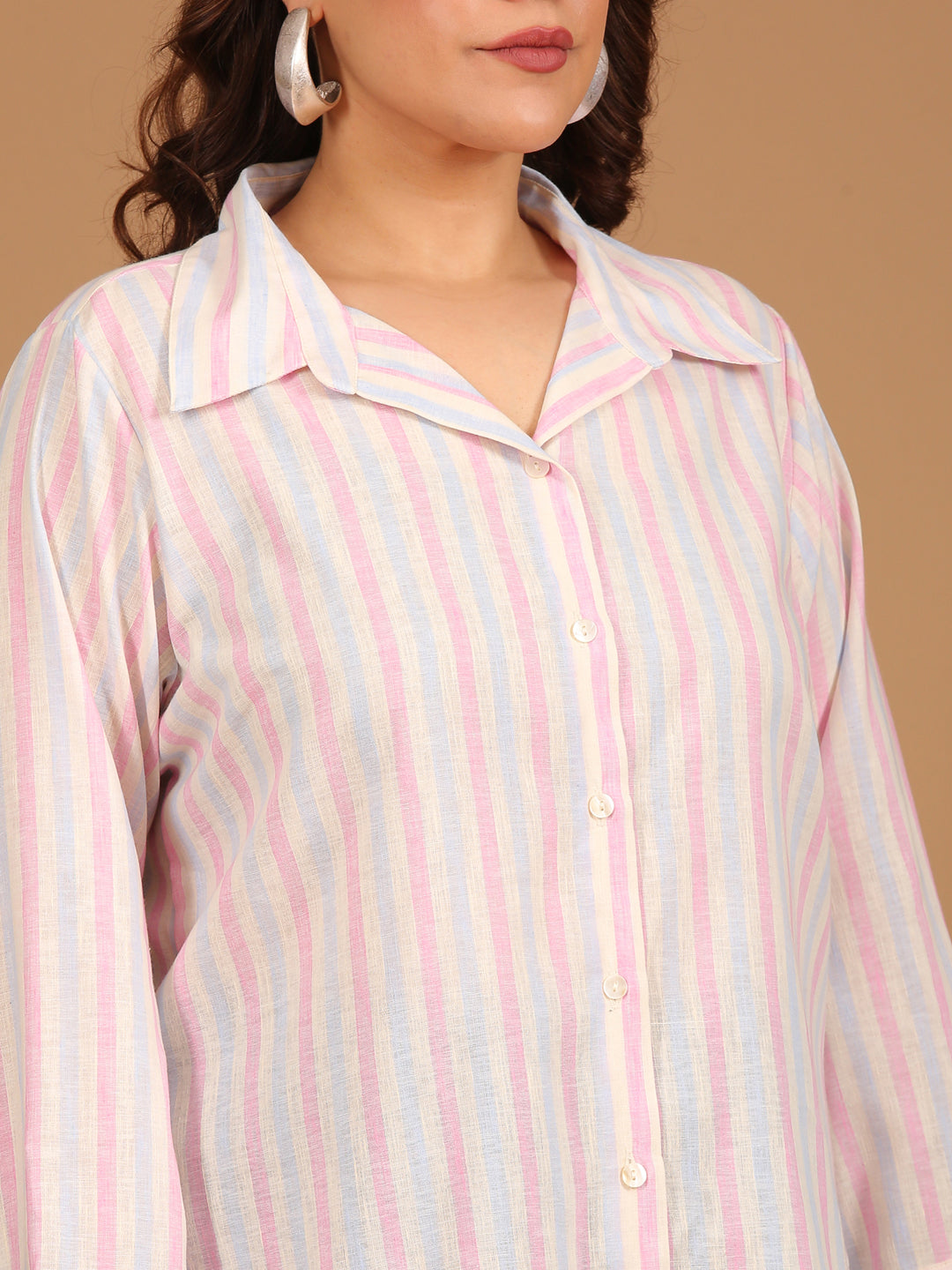 Linen Multi-Stripe Shirt