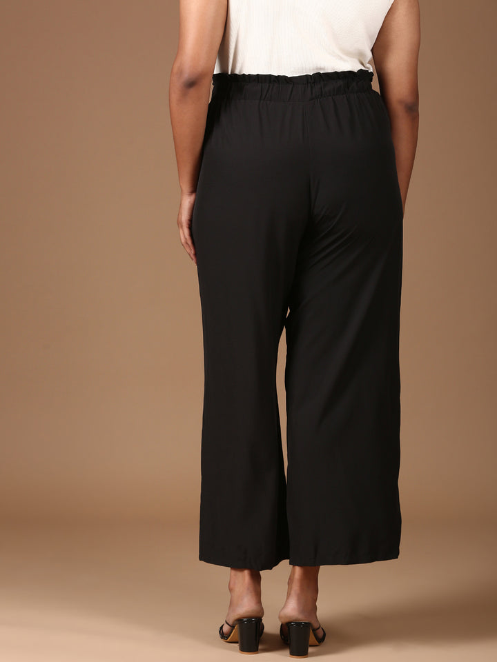 Black Wide Leg Trousers