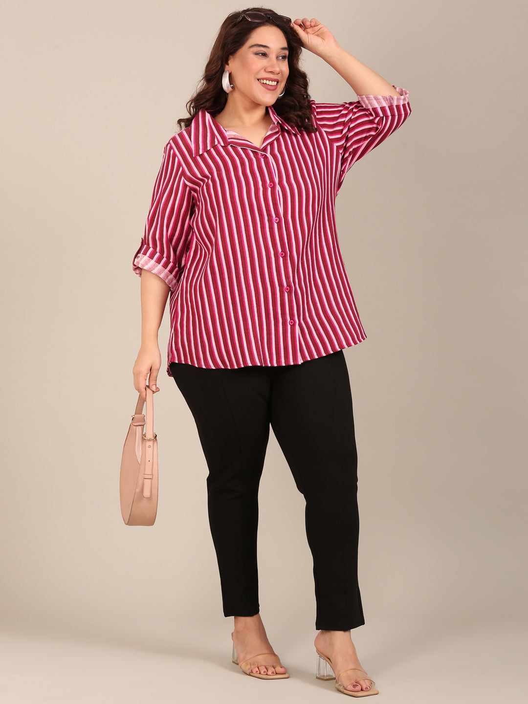 Pink Striped Shirt