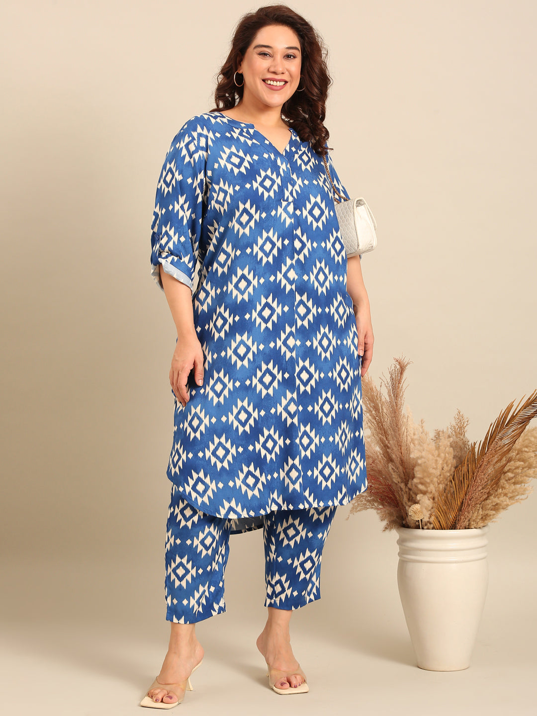 Ikat Print Co-ord Set (2 Piece)