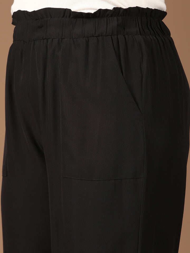 Black Wide Leg Trousers
