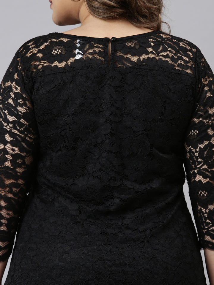 BLACK LACE DRESS
