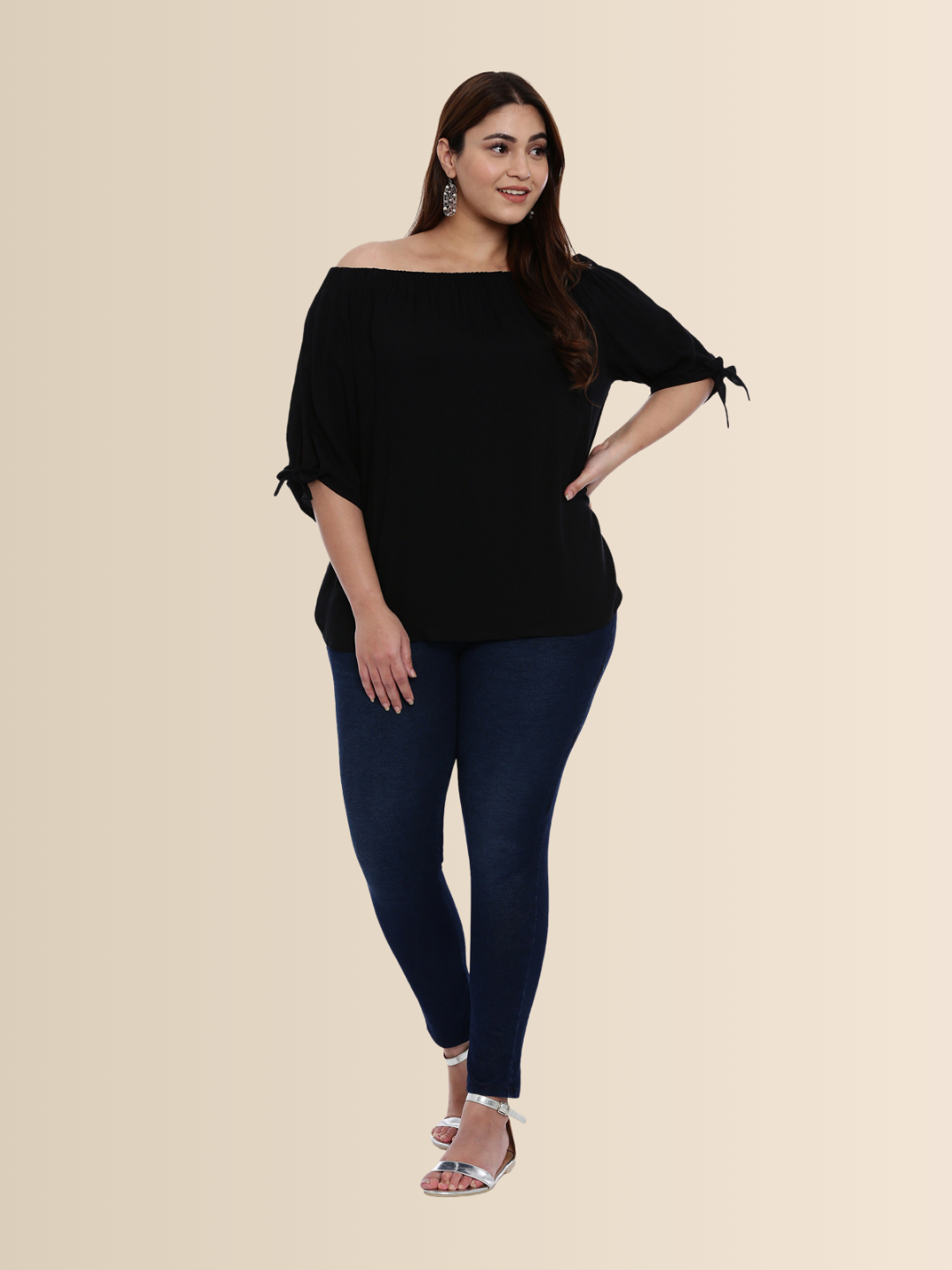 Black Off-Shoulder Top