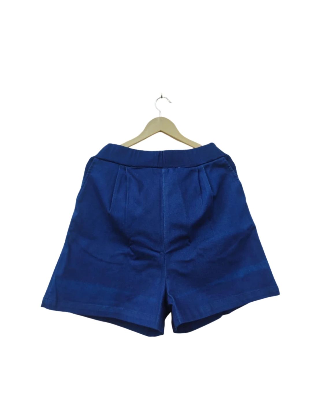 Dark Blue High-Waist Shorts