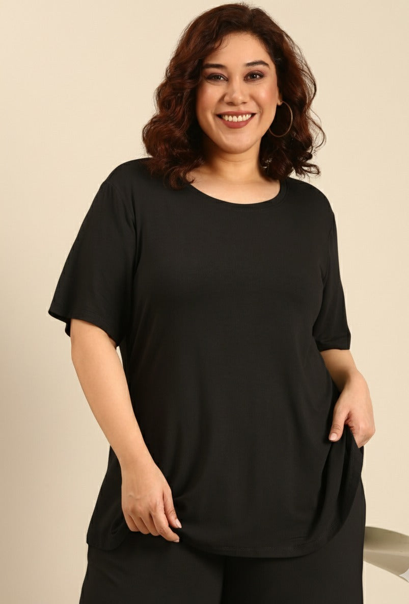 Black Comfy Co-ord Set (2 Piece)2