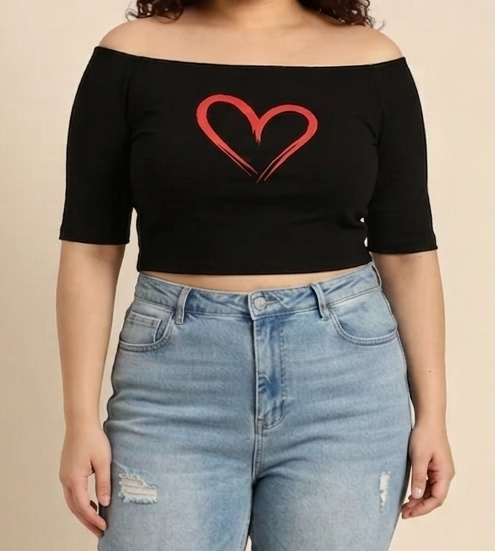Black Off-Shoulder Top