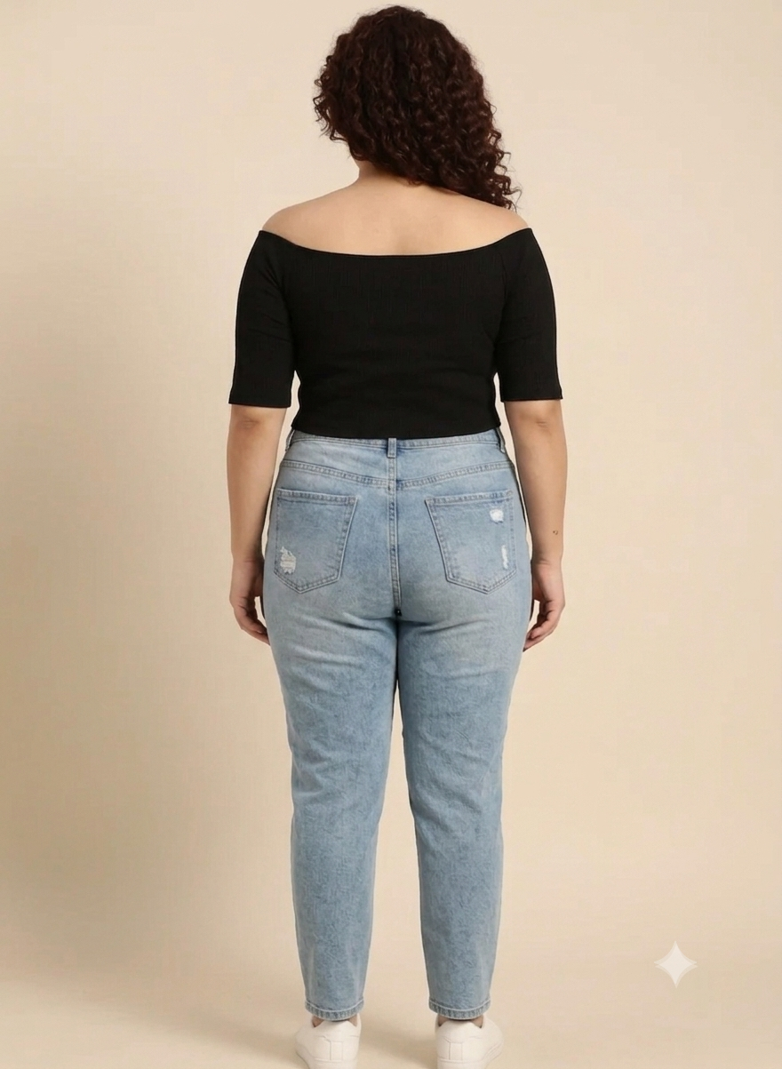Black Off-Shoulder Top