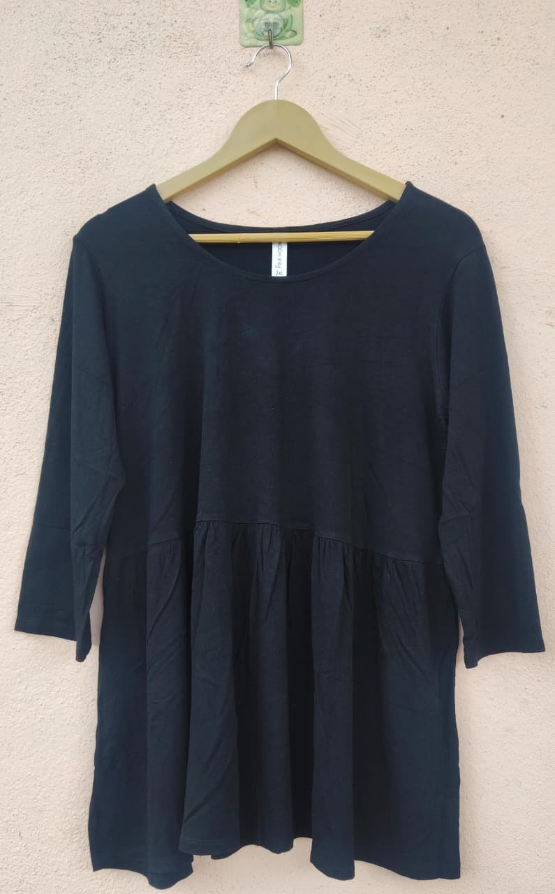 Black Relaxed Fit Tunic