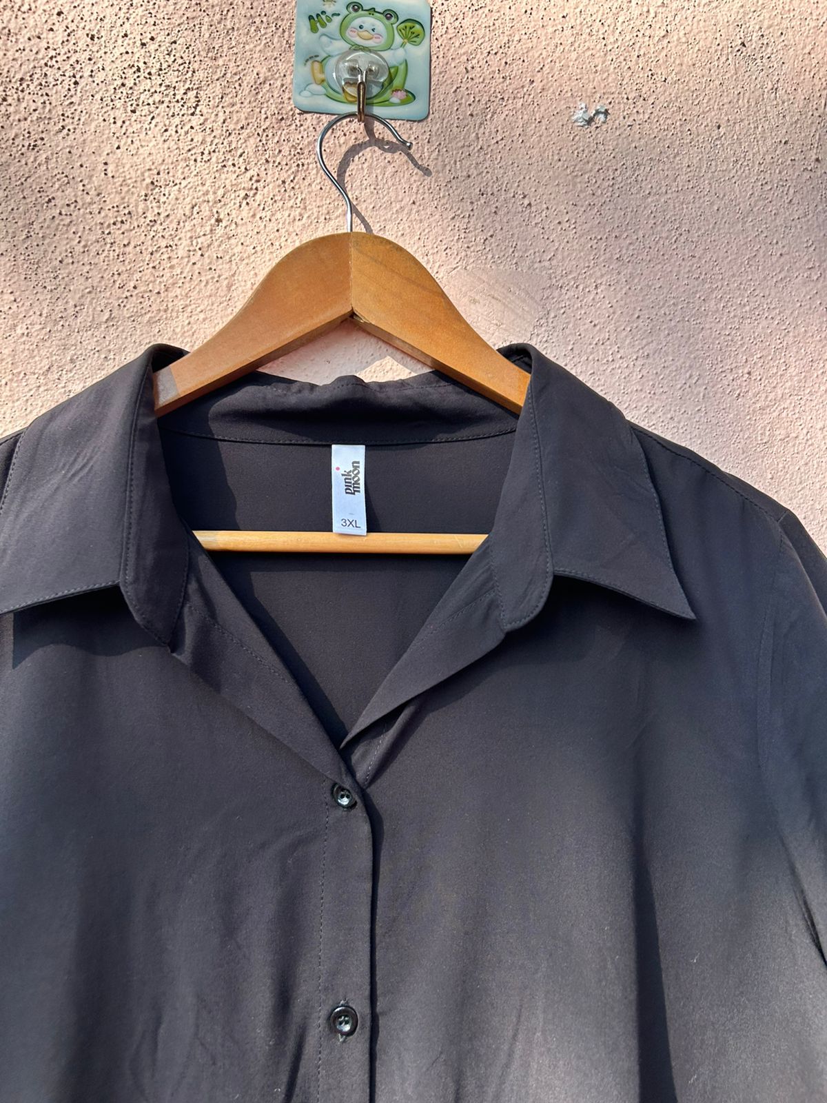 Black V-Neck Collared Dress1