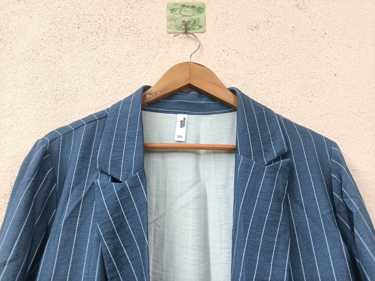 Blue Vertical Stripe Blazer