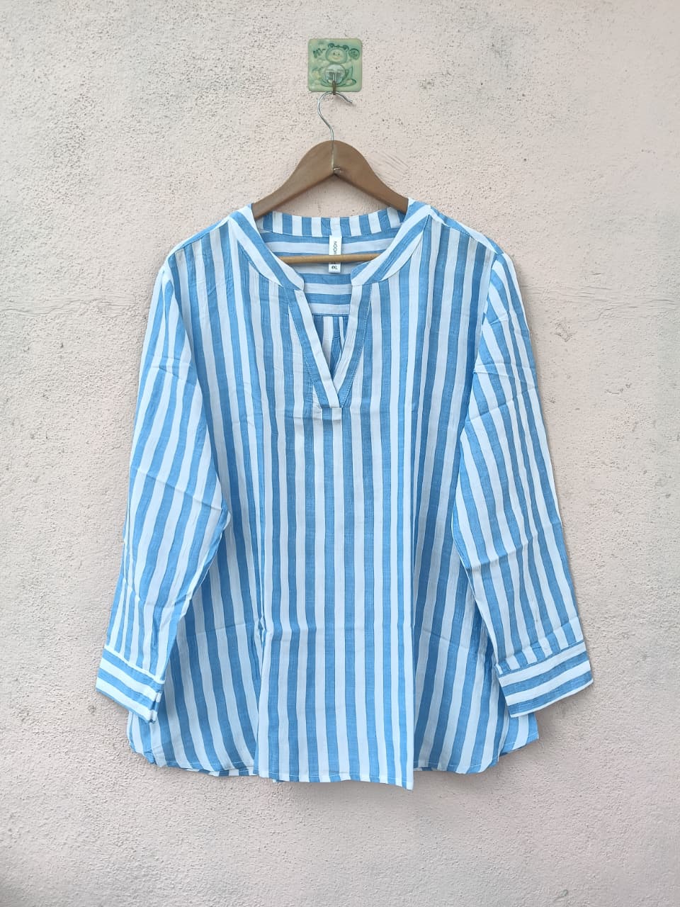 Blue & White Striped Top