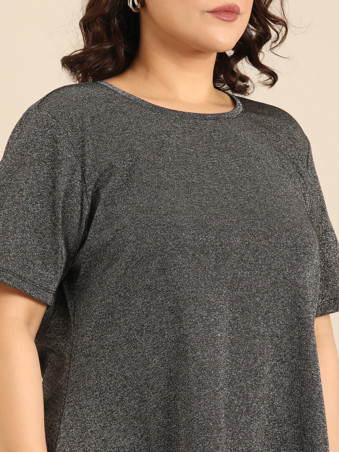 Black Shimmer Co-ord Set (2 Piece)