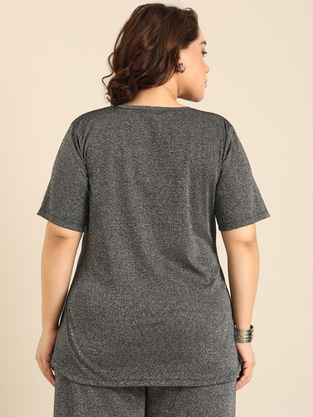 Black Shimmer Co-ord Set (2 Piece)