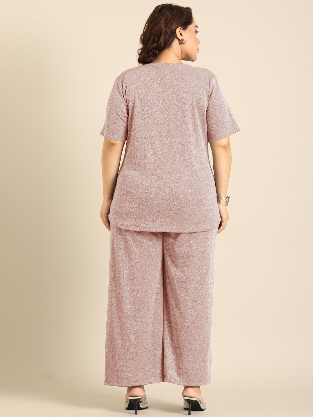 Pink Shimmer Co-ord Set (2 Piece)