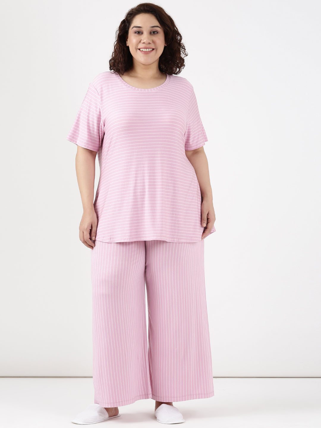 Pink Stripe Comfy Co-ord Set (2 Piece)