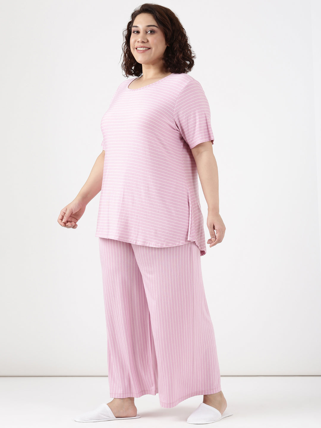 Pink Stripe Comfy Co-ord Set (2 Piece)