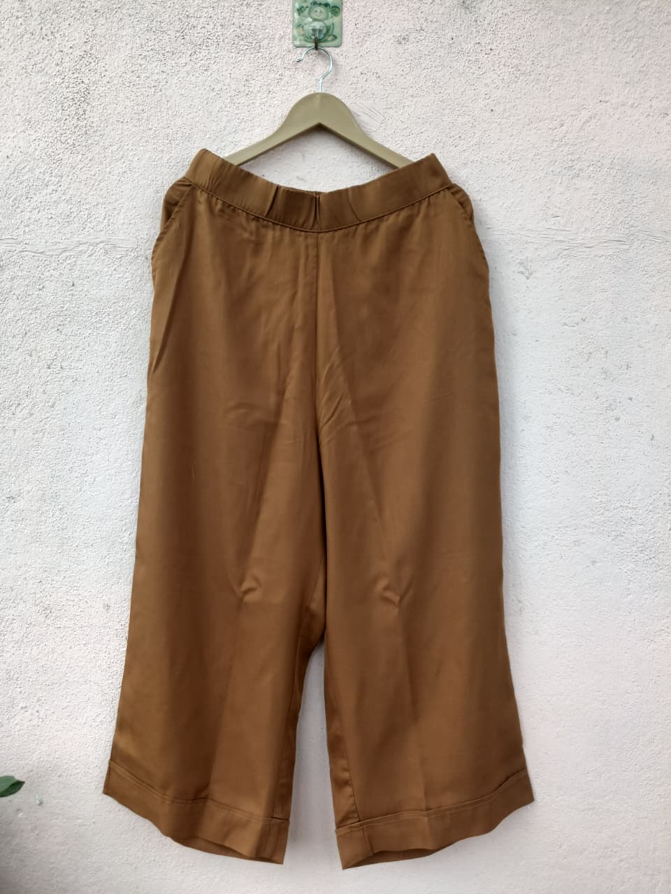 Camel Brown Wide-Leg Palazzo