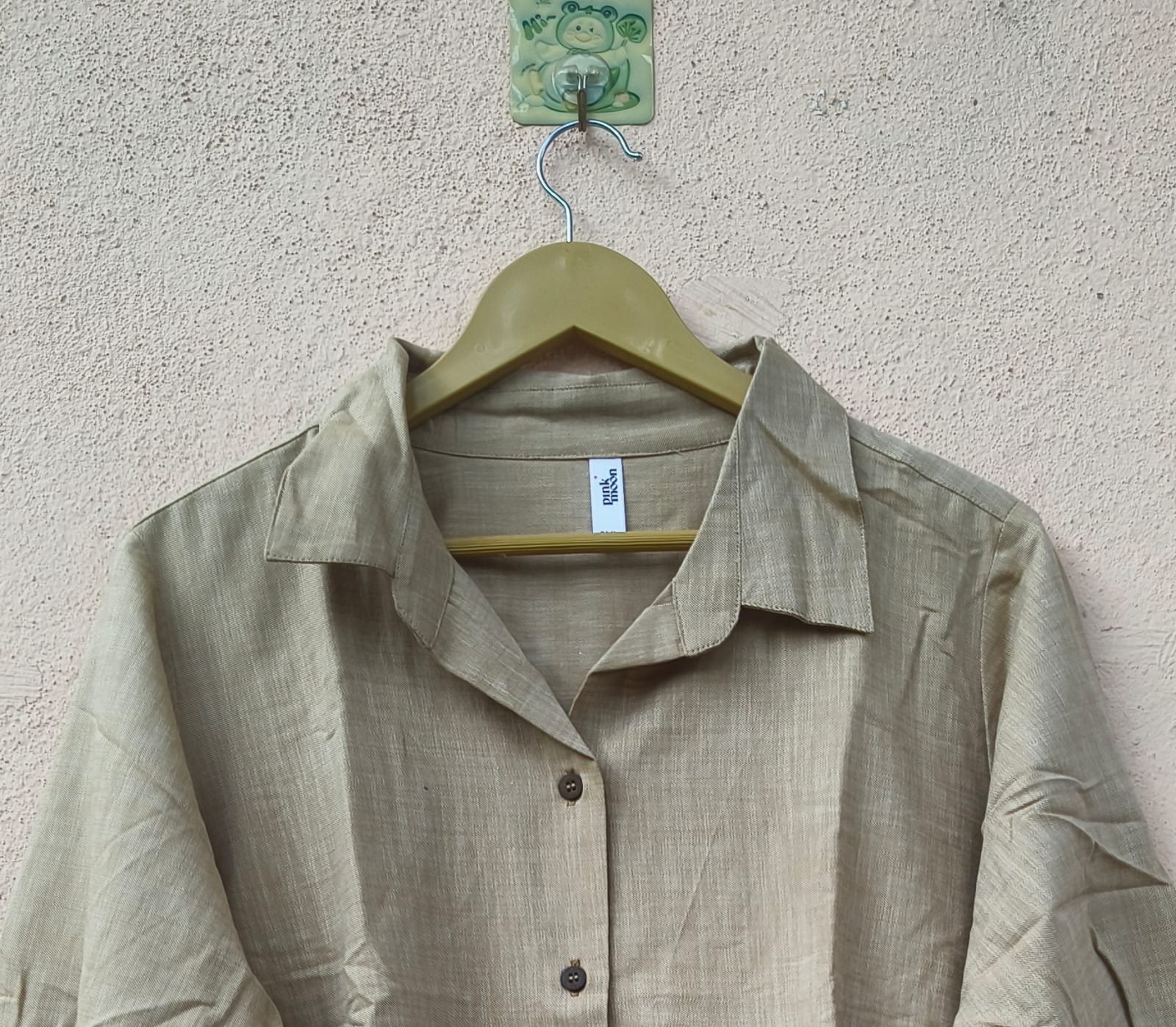Classic Beige Solid Shirt