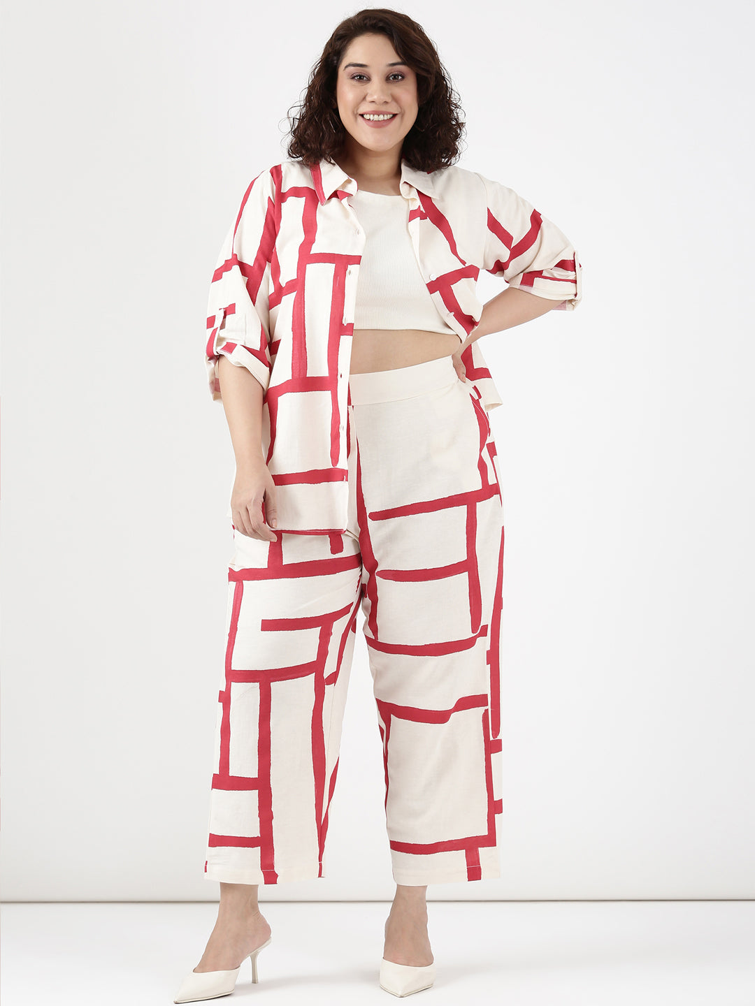 Cotton Maze Print Pants