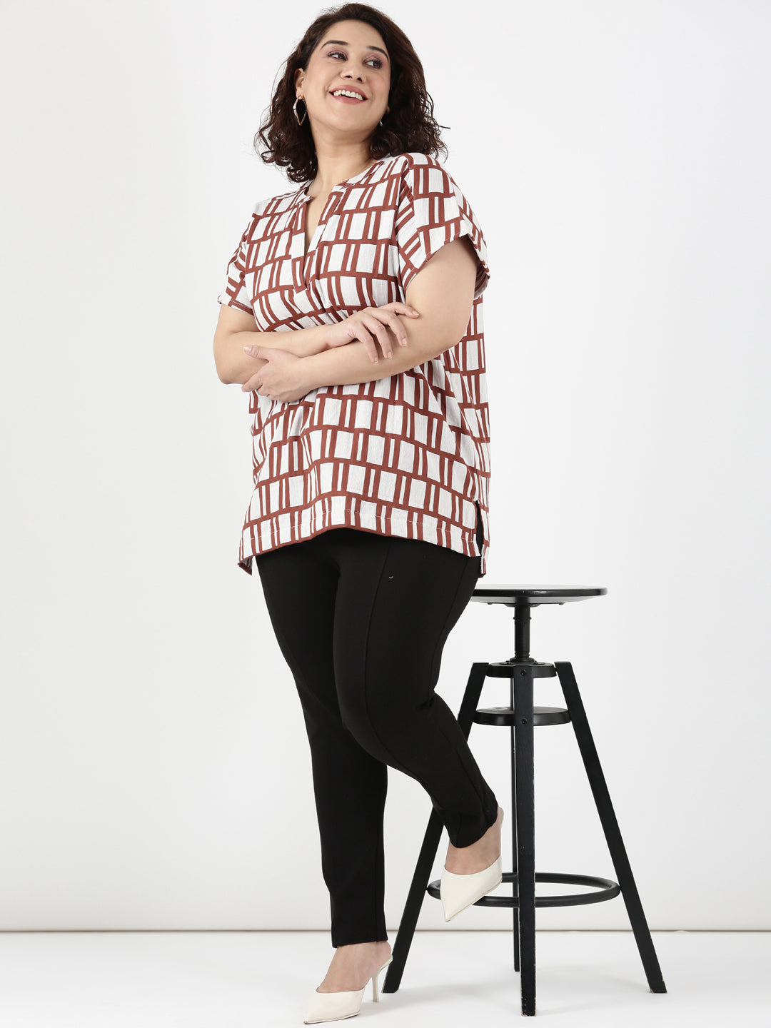 Cotton V-Neck Tunic