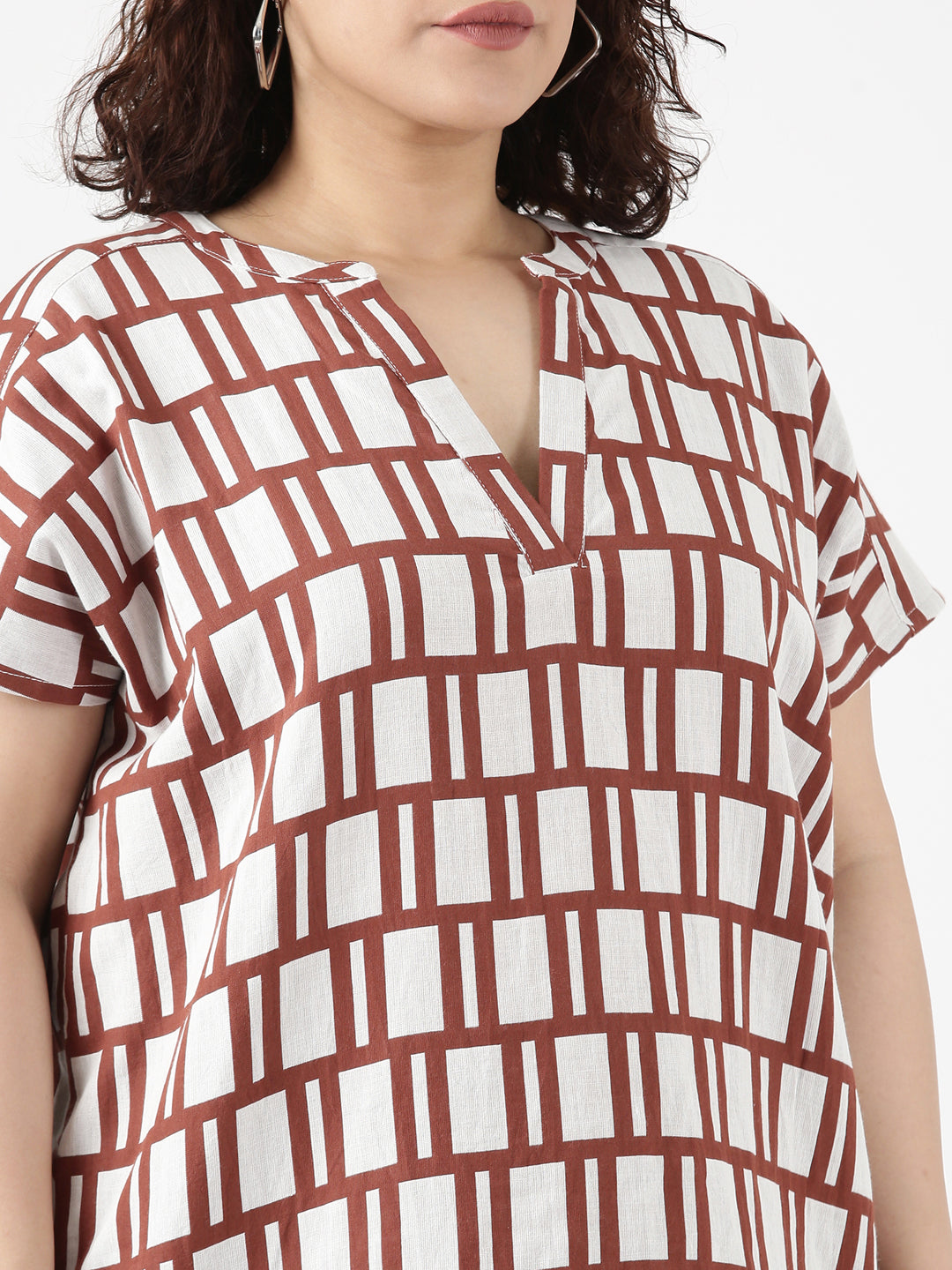 Cotton V-Neck Tunic