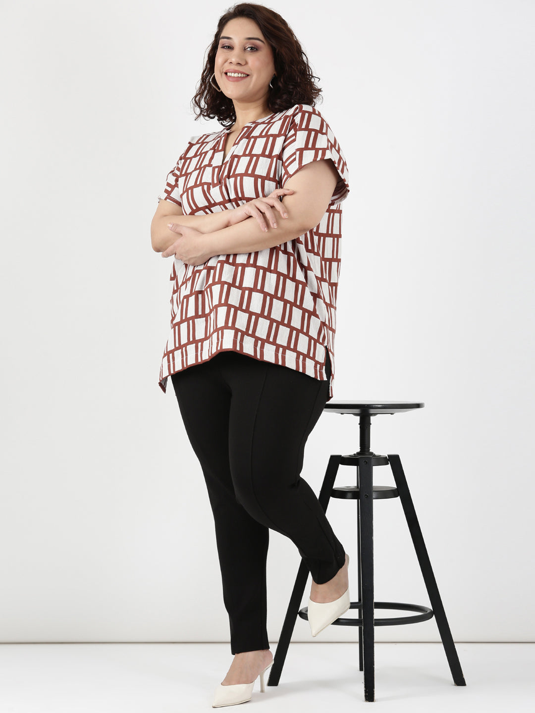 Cotton V-Neck Tunic