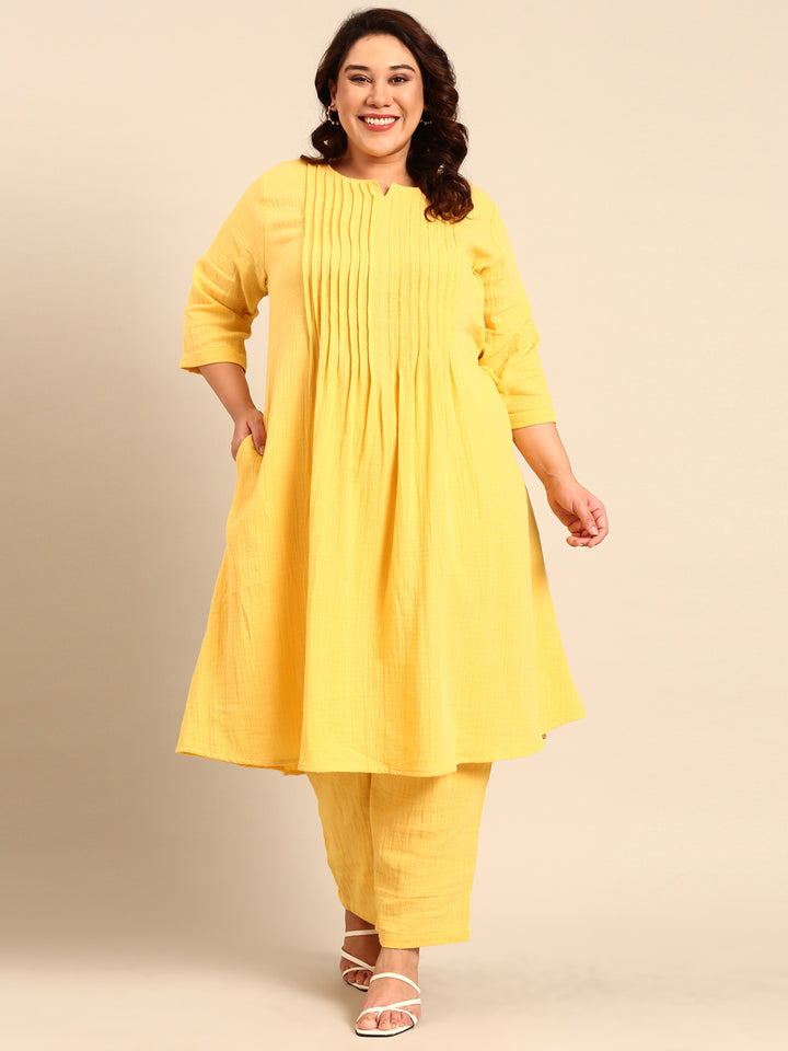 Cotton Pintucked Kurta