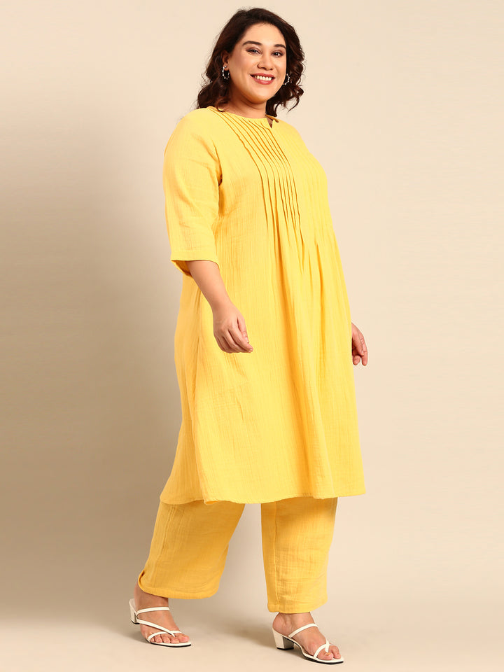 Cotton Pintucked Kurta