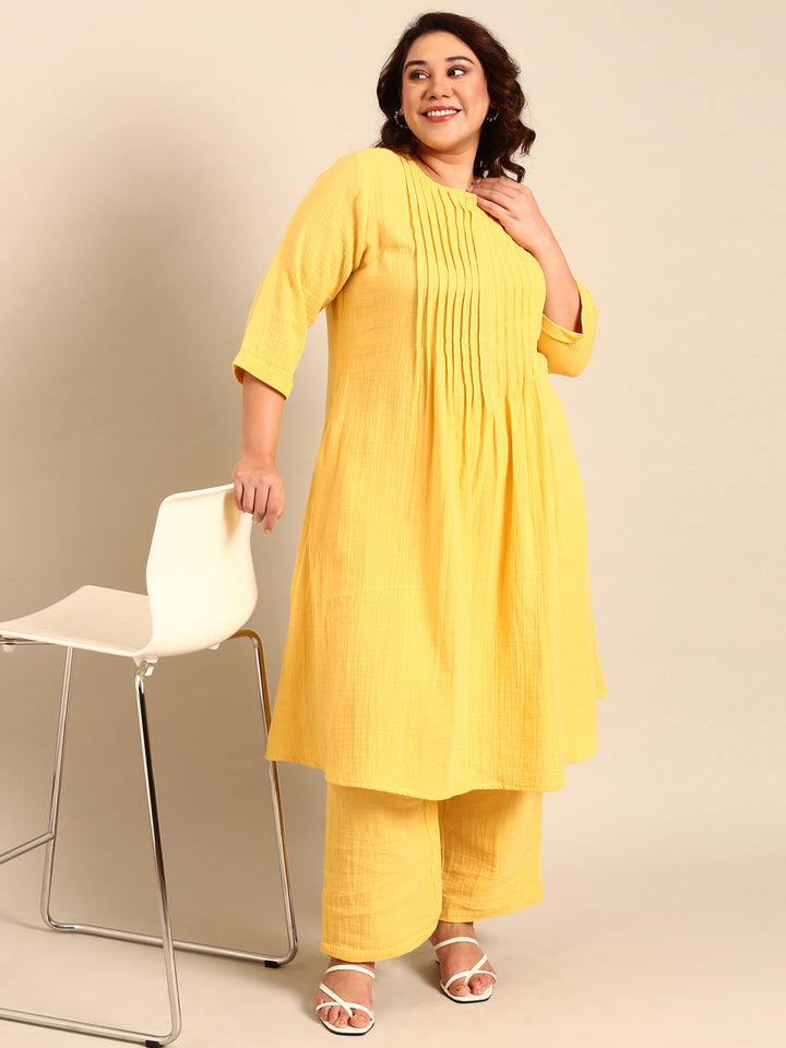 Cotton Pintucked Kurta