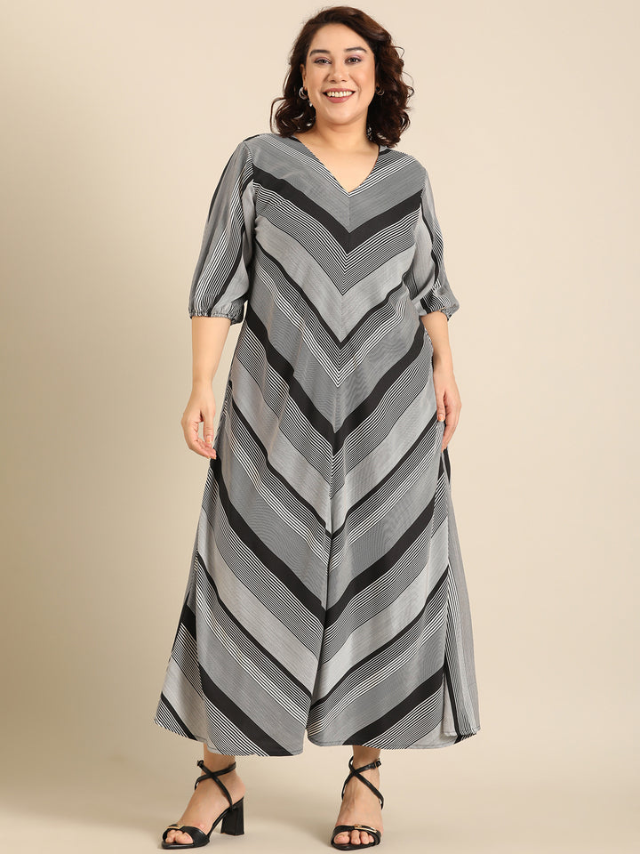 Black And White Stripe Dress