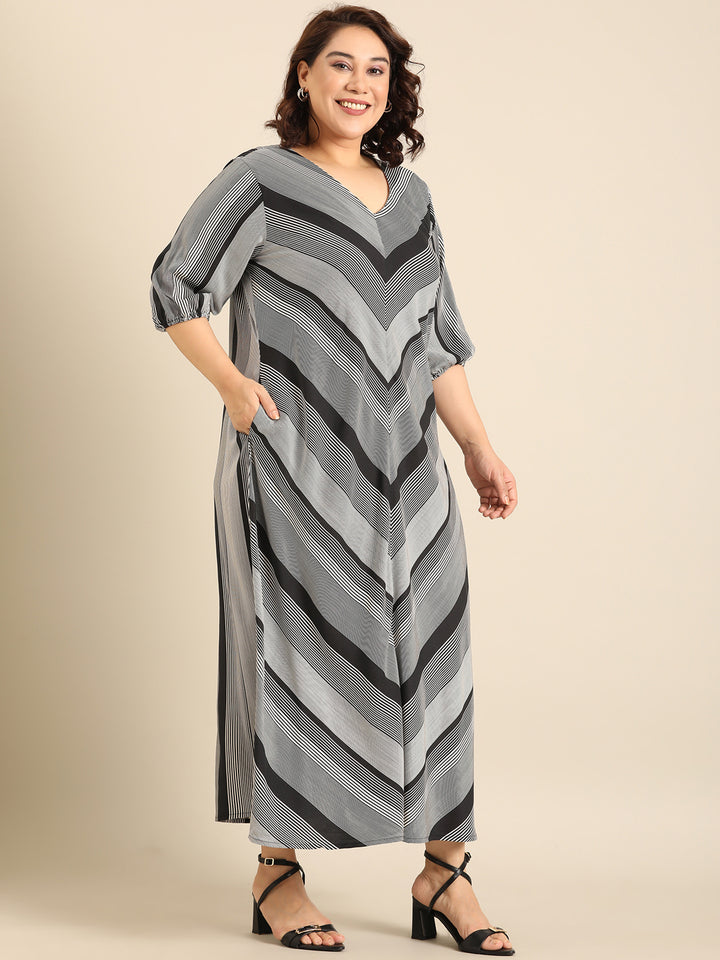 Black And White Stripe Dress