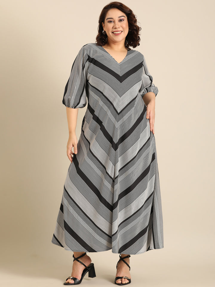 Black And White Stripe Dress