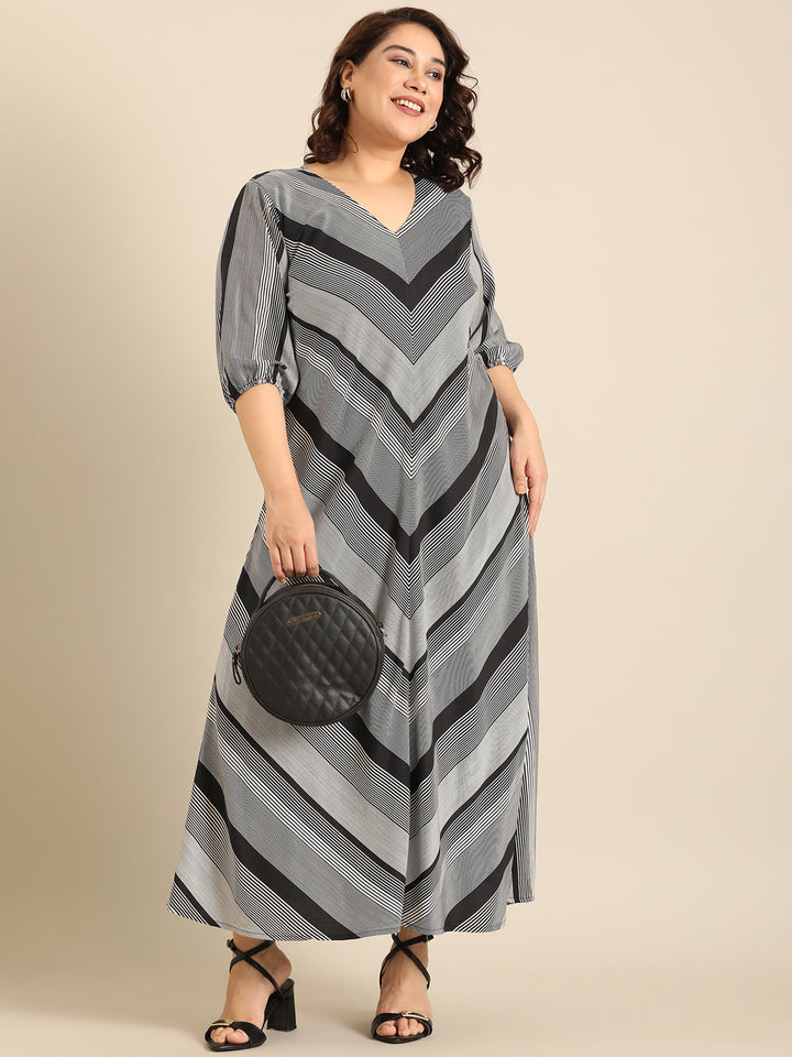Black And White Stripe Dress