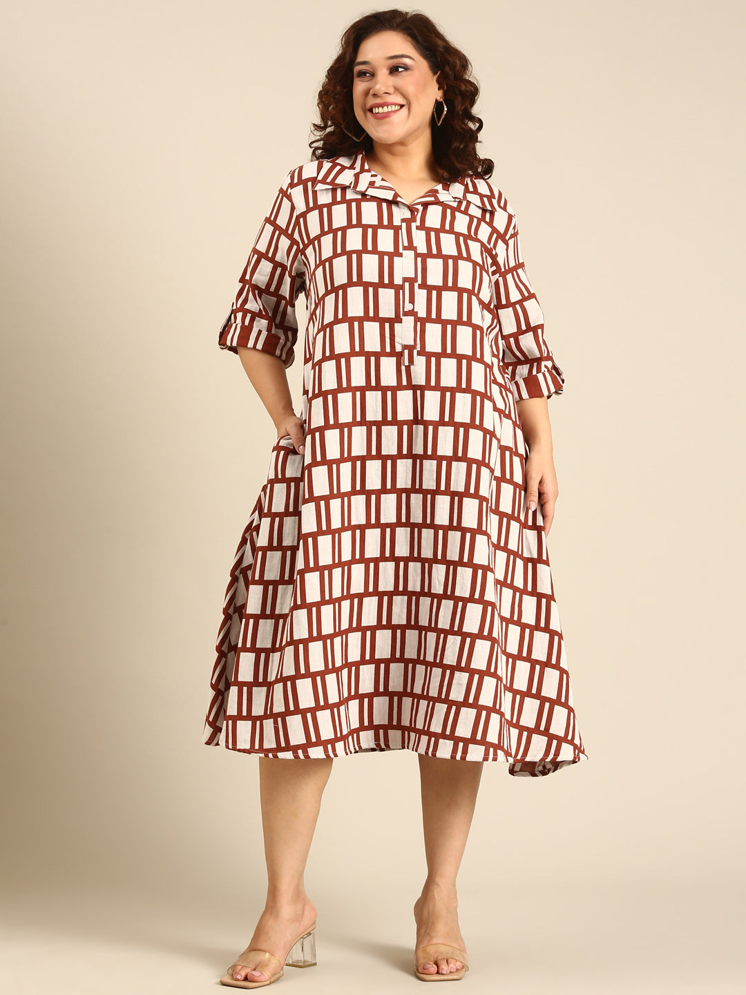 Cotton A-Line Dress