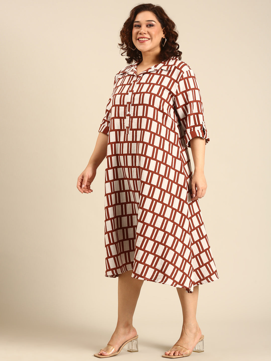 Cotton A-Line Dress