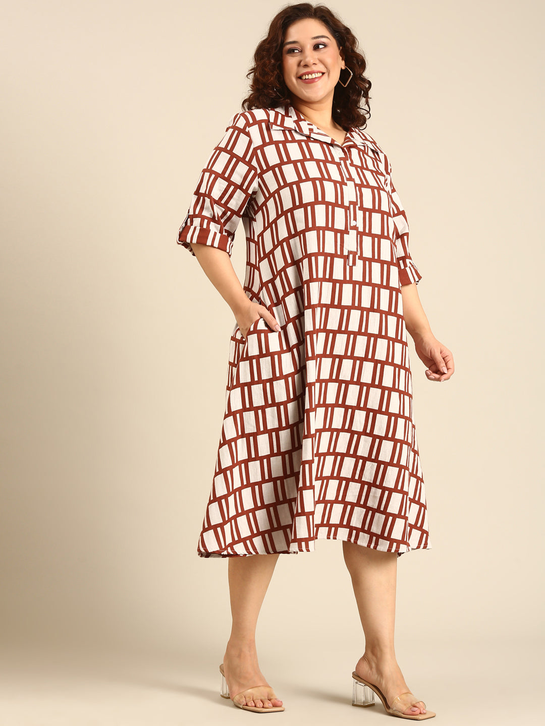 Cotton A-Line Dress