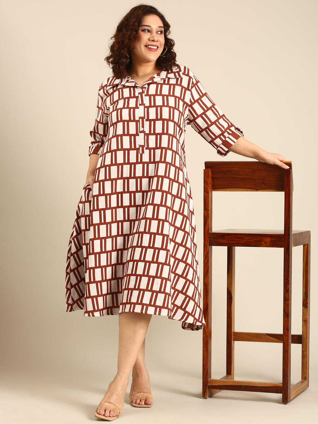 Cotton A-Line Dress