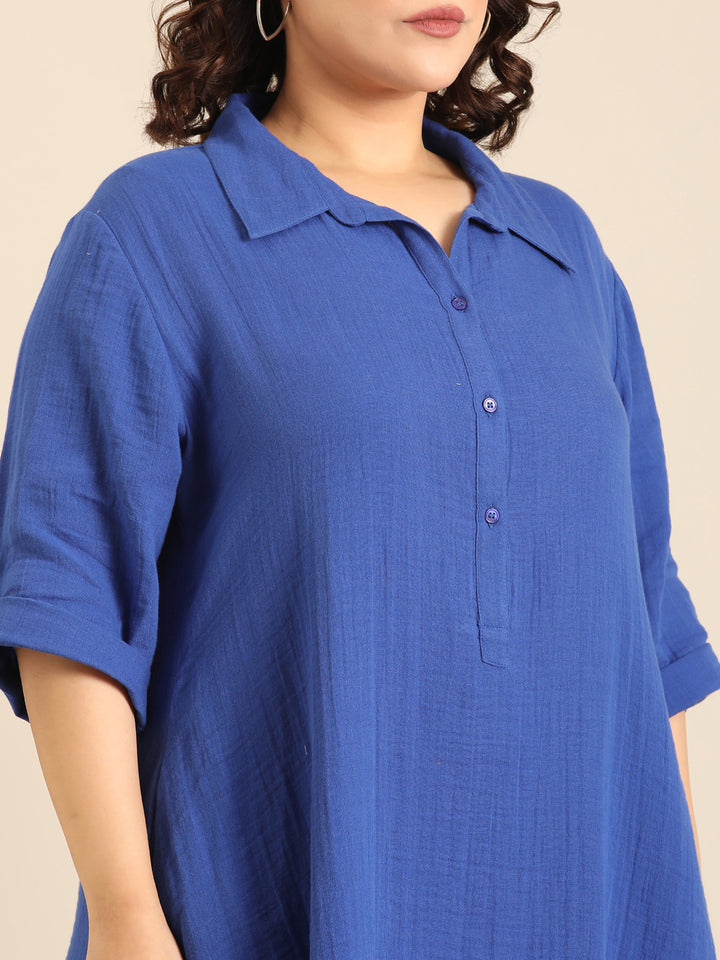 Cobalt A-Line Dress