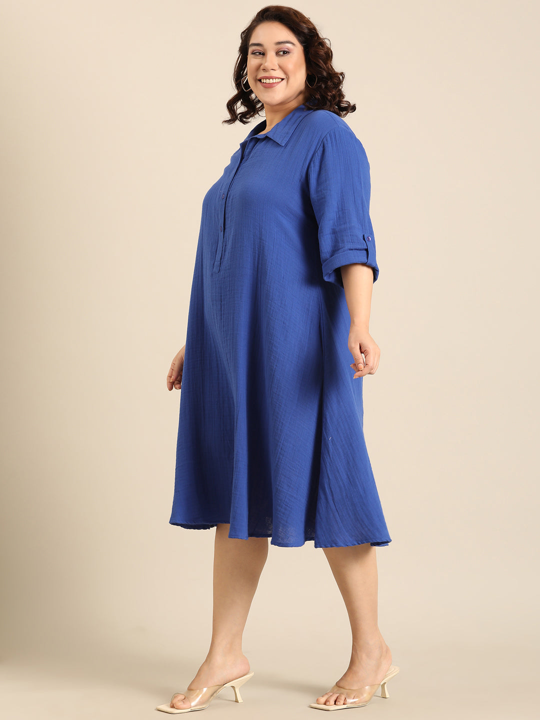 Cobalt A-Line Dress