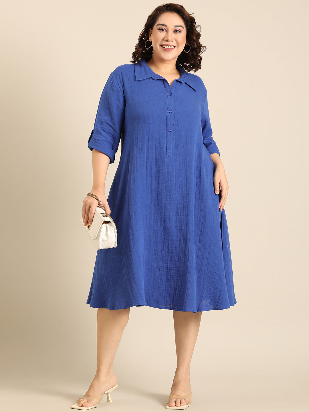 Cobalt A-Line Dress