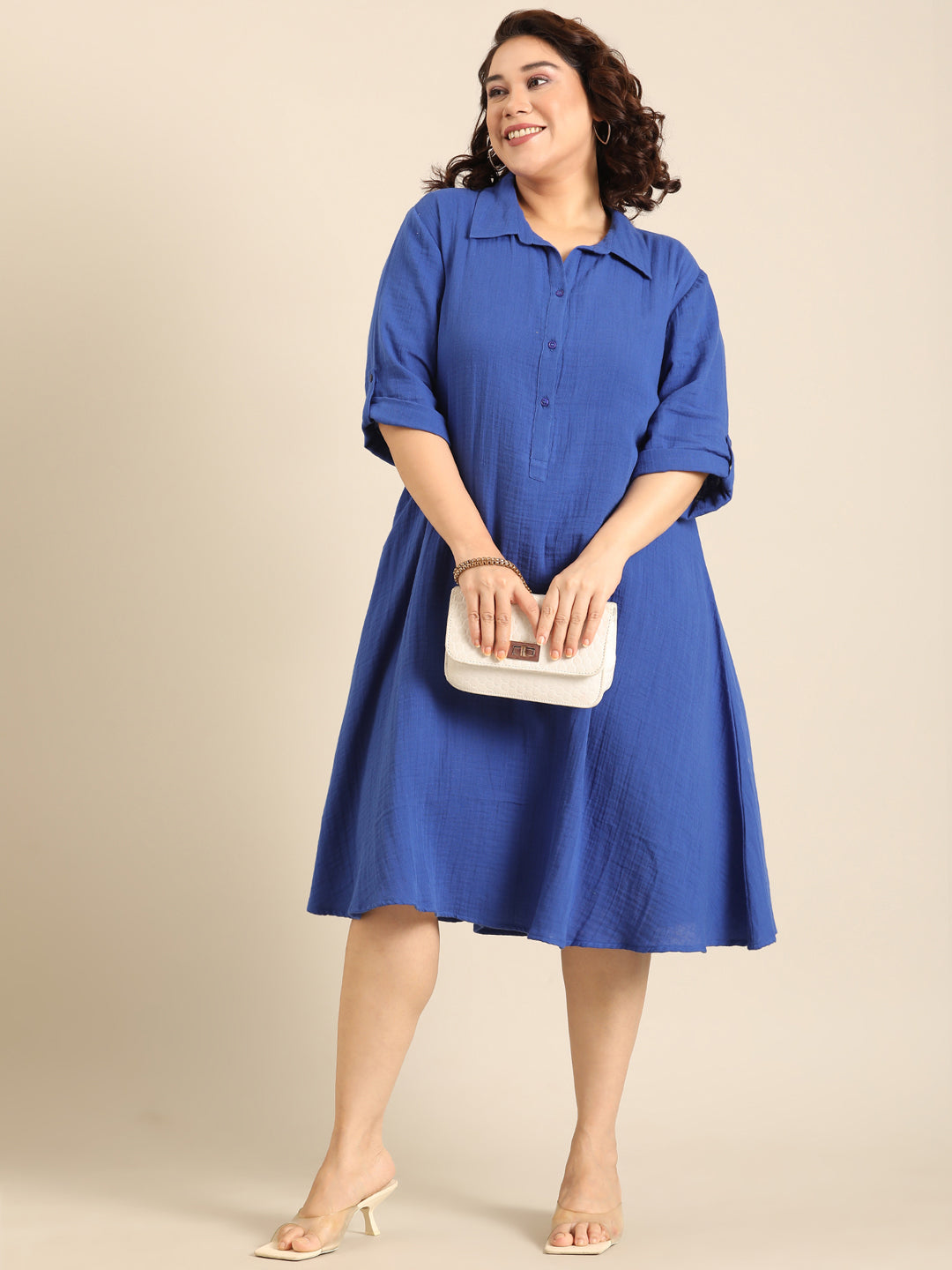 Cobalt A-Line Dress