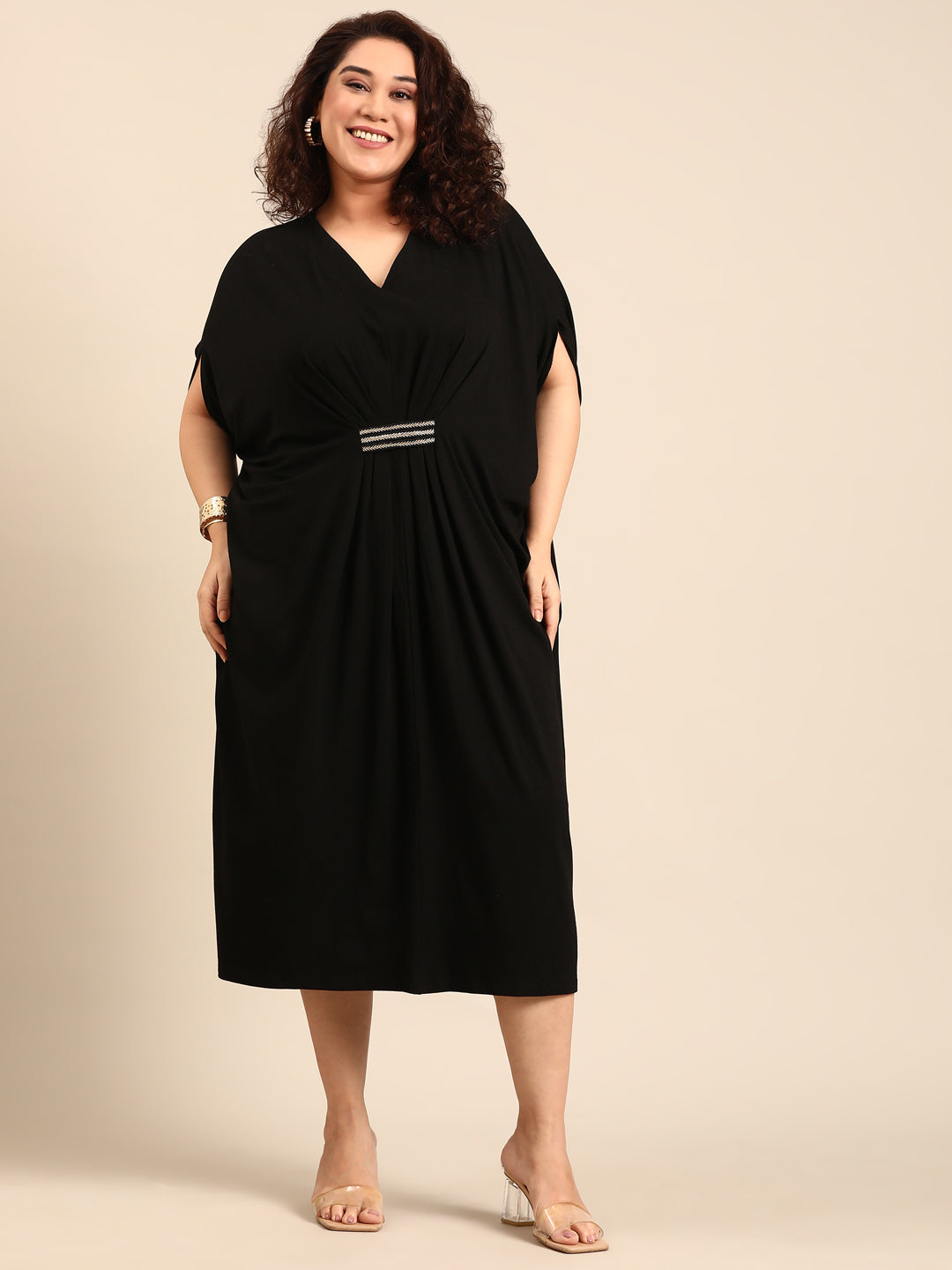 Plus Size Kaftan Midi Dress | The Pink Moon Plus Size Kaftan Midi Dress | The Pink Moon