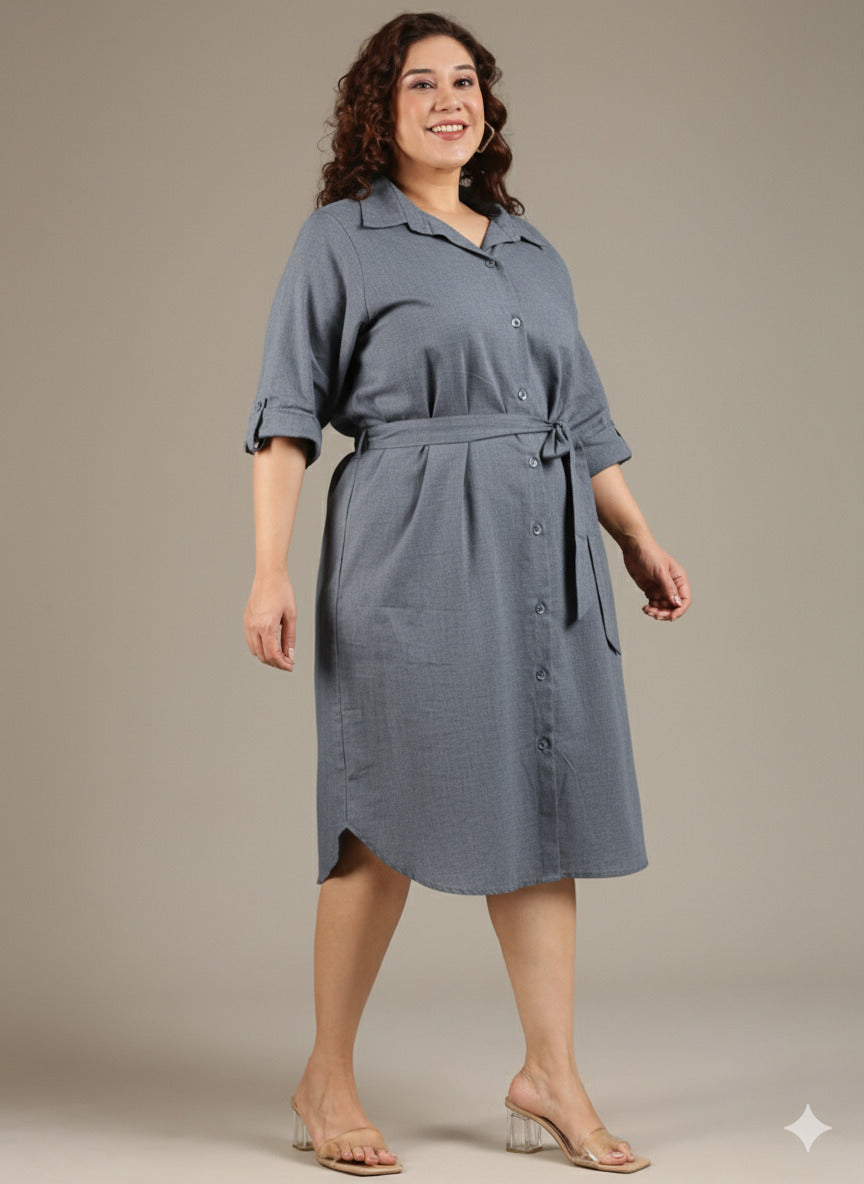 Oxford Cotton Shirt Dress